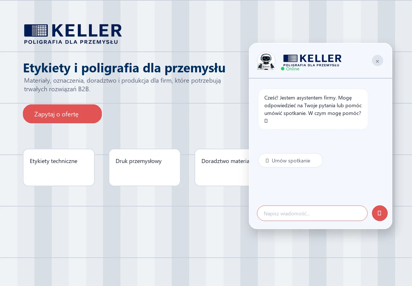 Widget rozmowy